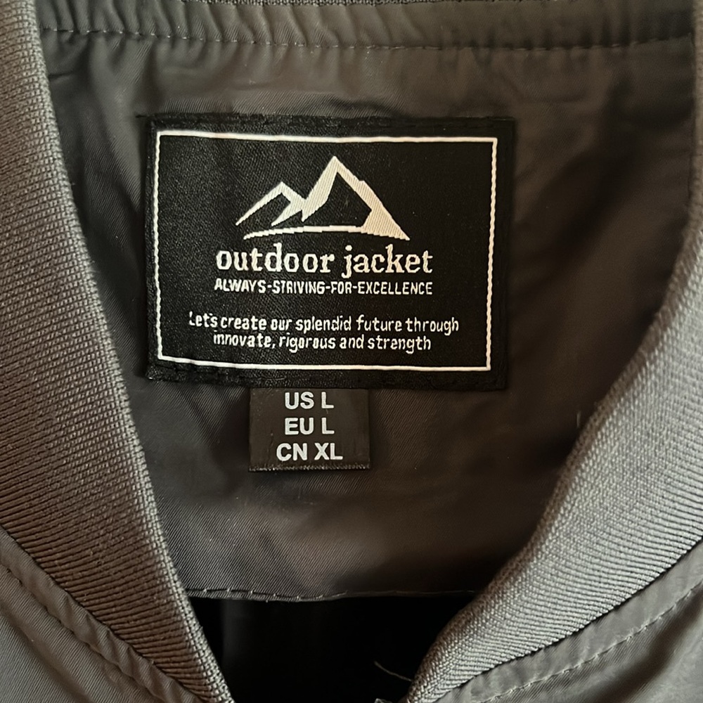 Gray bomber jacket - Picture 2 of 5